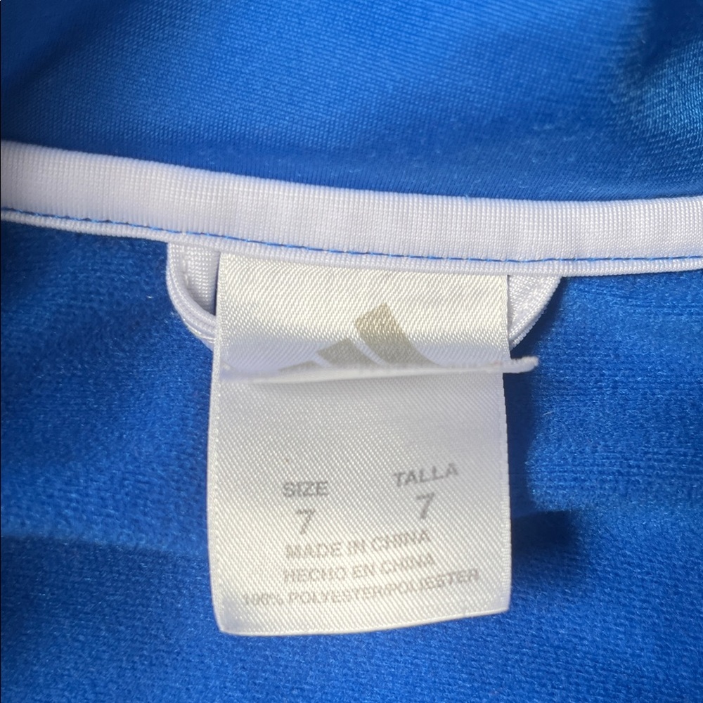adidas Royal Blue Track Jacket and Pants with White Stripes - Picture 5 of 5